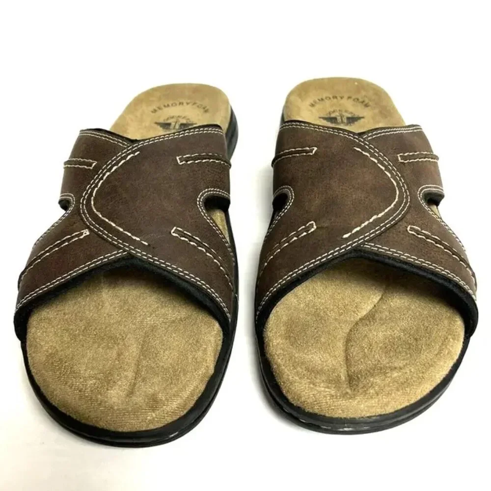 Dockers Mens Sunland Sandal Brown Size 12Wide